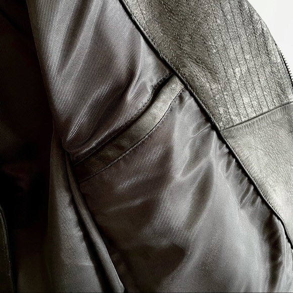 H&M TREND label Leather biker jacket - Picture 10 of 14